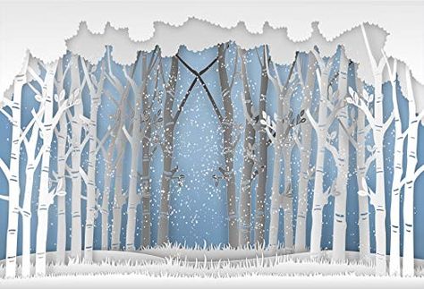 Amazon.com : Leowefowa Snow Forest Cartoon Backdrop 8x6.5ft Vinyl Winter Wonderland Backgroud Christmas Backdrop Winter Festival Children Party New Year Celebration Baby Shower Kids Portraits : Camera & Photo Winter Wonderland Background, New Year Backdrop, Forest Cartoon, Winter Wonderland Decorations, Winter Dance, Snow Theme, Winter Backdrops, Christmas Backdrop, Winter Wonderland Baby Shower