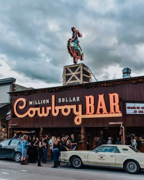 Cowboy Bars, Million Dollar Cowboy Bar, Jackson Hole Summer, Travel Bucket Lists, Cowboy Bar, Cowboys Bar, Wyoming Vacation, Jackson Hole Wy, Cowboy Coffee