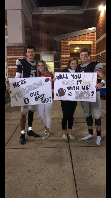 Cute Homecoming Proposals For A Dancer, Football Hoco Responses, Football Dance Poster Ideas, Hoco Asks Proposals Football, Hoco Poster Ideas Homecoming Proposal Cheer, Promposal For Cheerleaders, Hoco Signs For Cheerleaders, Cute Hoco Proposals Football, Football Promposal Ideas