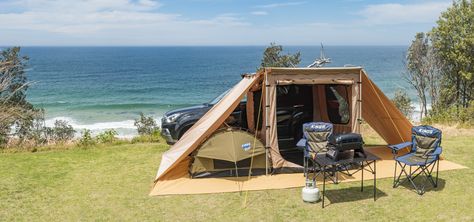 Swag Setup Camping, Swag Camping Set Ups, Tent Camping Set Up Ideas Campsite, 4wd Camping Setup, Swag Camping, Camping Setup Ideas, Camping Goals, Campsite Setup, Luxury Camping Tents