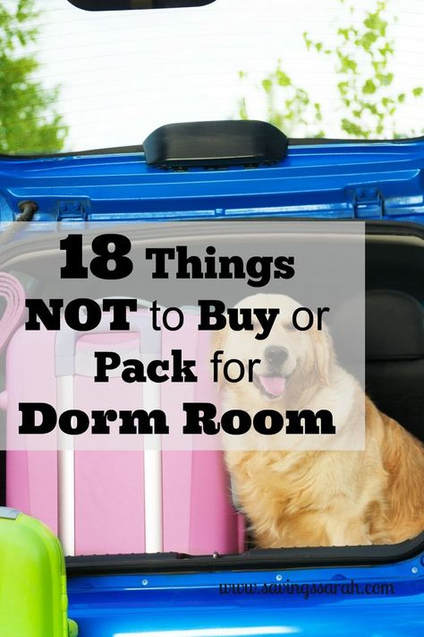 Are you shopping and packing up for a dorm room? Check out these 18 Items NOT to Buy or Bring for a Dorm Room. Save yourself money and heartache. Off To College Basket, College Basket, College Gift Baskets, College Studying, Good Study Habits, College Checklist, Going To College, Savings Tips, Room Tips