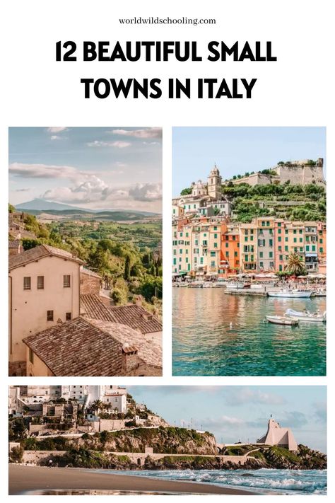 World Wild Schooling - https://worldwildschooling.com 12 Beautiful Small Towns in Italy That Won’t Empty Your Wallet - https://worldwildschooling.com/small-towns-in-italy-for-an-affordable-getaway/ Small Towns In Italy, Italy Coastal Towns, Wild Schooling, Towns In Italy, Nature Destinations, Destin Hotels, Living In Italy, Travel Italy, Wild Adventures