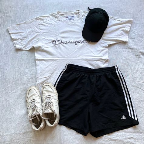 #champion #adidas #nike #af1 #shorts #summer #summeroutfit #outfitideas #aestheticoutfit Adidas Shorts Outfit, Outfit Idea For Men, Shorts Outfit Ideas, Mens Shorts Outfits, Shorts Outfit, Adidas Shorts, Shorts Summer, My Summer, Adidas Nike