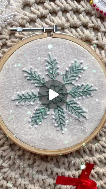 Py on Instagram: "Which stitch is this? Embroider a snow flake❄️ . . #trendingreels#trending#embroidery#handembroidery#reelsinstagram#reels#reelsvideo" Trending Embroidery, Diy Embroidery Designs, Snow Flake, Diy Embroidery, Jingle Bells, Embroidery Designs, Merry Christmas, Couture, Embroidery