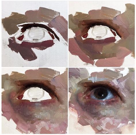 Eyes Drawing Oil Painting, Oil Painted Portraits, Human Oil Painting, Capturing Likeness Drawing, Eye Placement Reference, Oil Painting Makeup, Self Portrait Oil Painting, Oil Painting Styles, Oil Art Aesthetic