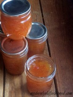 Peach Rhubarb Jam | Modernly Old Fashioned Peach Rhubarb, Canning Fruit, Jam Recipes Homemade, Canning Jam, Rhubarb Jam, Freezer Jam, Peach Jam, Jam And Jelly, Favorite Cookbooks