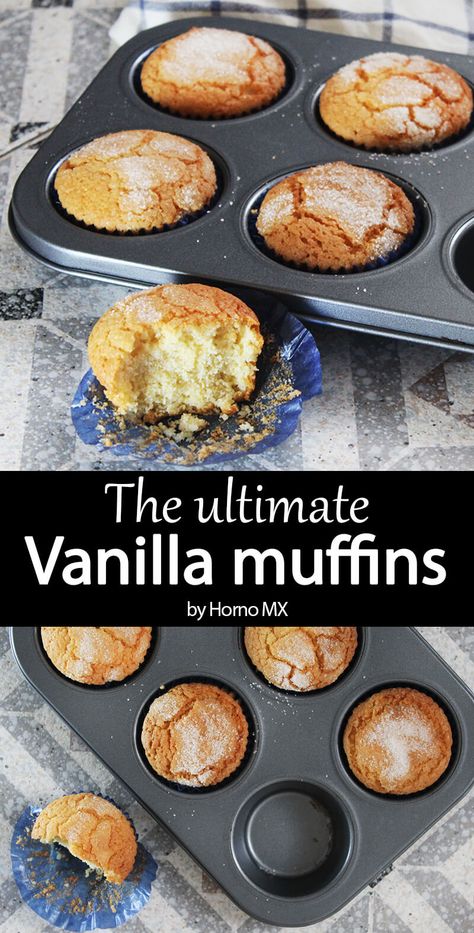 Muffin Recipes Vanilla, Vanilla Muffins Moist, Vanilla Muffins Recipe, Muffin Cups Recipes, Cups Recipes, Fluffy Muffins, Vanilla Muffins, Lodge Ideas, Sweet Bakery