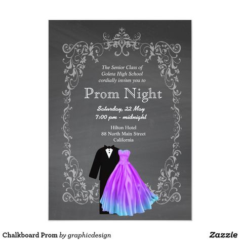 Prom Invites, Chalkboard Party, Prom Planning, Prom Decor, Green Theme, Party Poster, Create Your Own Invitations, Poster Invitation, Prom Night