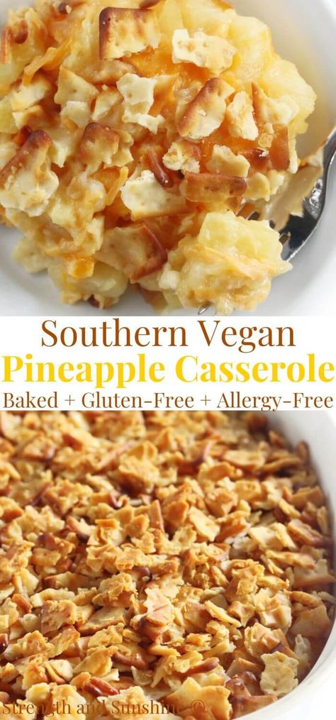 Vegan Thanksgiving Casserole, Gluten Free Vegetarian Casserole, Gluten Free Casserole Recipes, Vegan Casserole Recipes, Vegan Casseroles, Ham Casserole Recipes, Gluten Free Casserole, Vegan Breakfast Casserole, Pineapple Casserole