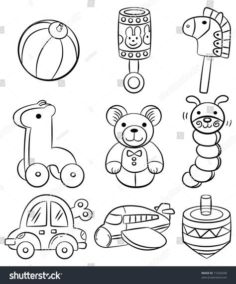 hand draw cartoon baby toy icon #Ad , #spon, #cartoon#draw#hand#icon Toys Drawing, Banner Doodle, Doodle Baby, Drawing Toys, Baby Boy Toys, Baby Shower Invitaciones, Baby Doll Accessories, Baby Drawing, Cartoon Toys