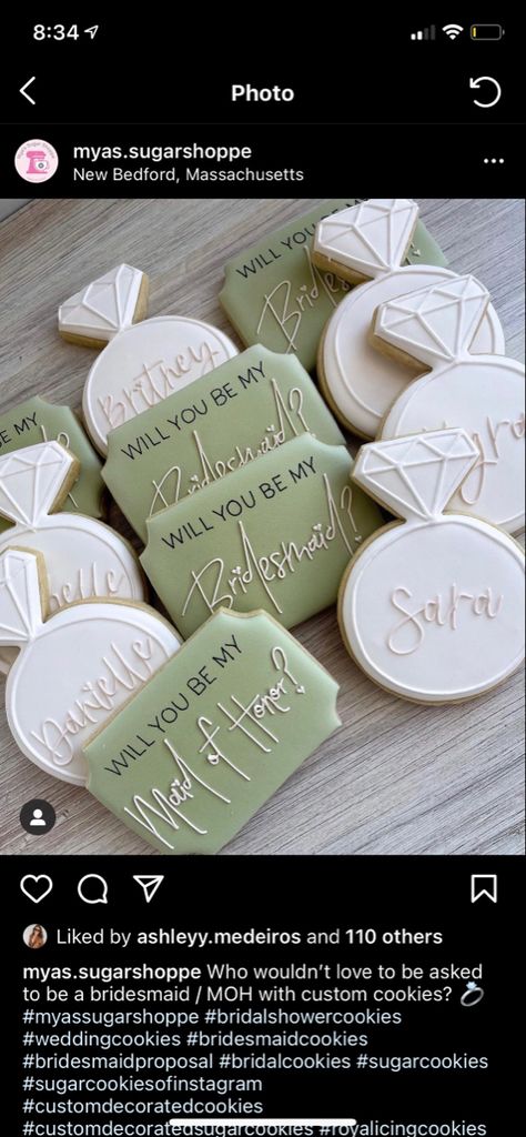 Will You Be My Bridesmaid Cookies Sugar, Maid Of Honor Proposal Cookies, Bridesmaid Proposal With Cookies, Bridal Party Proposal Party, Cookies Bridesmaid Proposal, Wedding Party Proposal Cookies, Asking To Be Bridesmaid Ideas Diy, Groomsmen Cookies Proposal, Bridal Party Cookie Proposal