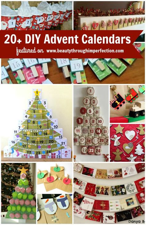 More than 20 of the BEST DIY advent calendar ideas for the Christmas season Advent Calendar Ideas Diy, Advent Calendar Ideas, Advent Calendar Fillers, Diy Kalender, Homemade Advent Calendars, 2 Advent, Christmas Advent Calendar Diy, Advent Calendars For Kids, Advent Calenders