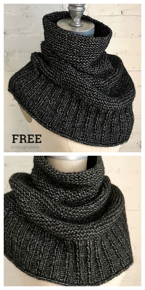 Knit Getting Warmer Cowl Free Knitting Pattern - Knitting Pattern Knitting Outfit, Knit Cowl Pattern Free, Diy Tricot, Ravelry Knitting, Haine Diy, Cowl Knitting Pattern, Knitting Blogs, Knit Cowl, How To Get Warm