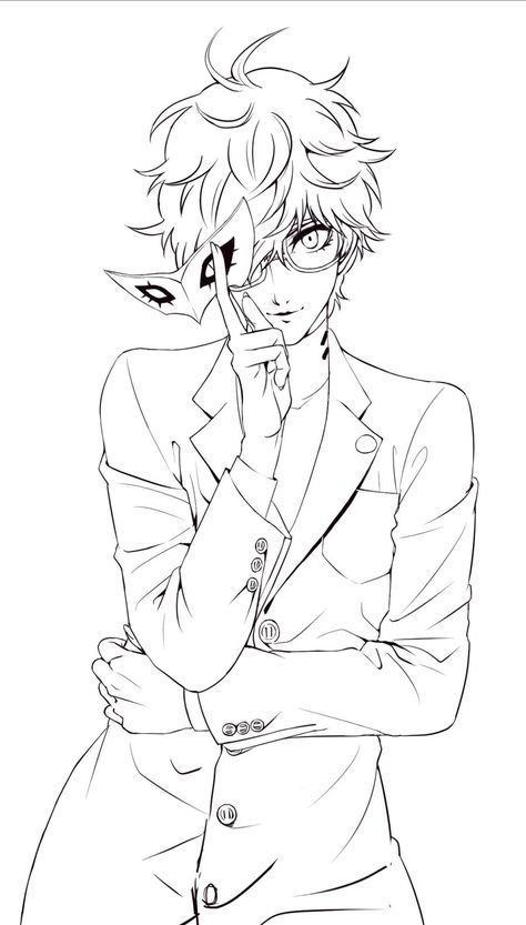 Joker Persona 5 Sketch, Persona Joker Fanart, Kurusu Akira, Joker P5, Amamiya Ren, Persona Game, Joker Persona 5, Persona Five, Persona 5 Anime