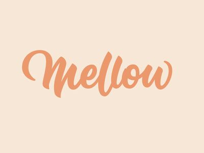 Mellow Mellow Tattoo, Calming Fonts, Tiki Mural, Mellow Vibes, Lettering Inspiration, Modern Lettering, Mood Board Design, Handwritten Fonts, Nalu