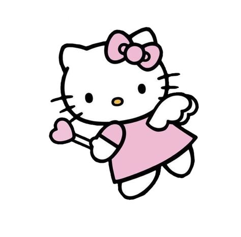 Hello Kitty Pfps, Angel Hello Kitty, Aesthetic Hello Kitty, Cute Pfps, Sanrio Pfp, Hello Kitty Pfp, Cartoon Hello Kitty, Hello Kitty Cute, Hello Sanrio