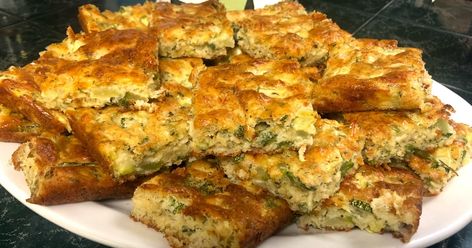 Zucchini Squares from Annette Hill contributor to -  Cane River's Louisiana Living - A Culinary Tour My favorite cookbook, be... Acorn Squash Recipes Healthy, Zucchini Squares, Zucchini Recipes Dessert, Zucchini Recipes Healthy, Ranch Kitchen, Acorn Squash Recipes, Bisquick Recipes, Summer Veggies, Food Contest