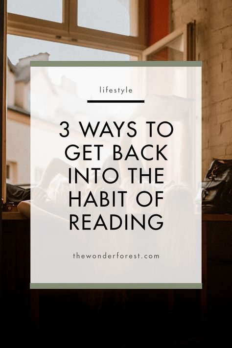 3 Ways To Get Back Into The Habit of Reading Reading Wonders, Psychology Notes, Reading Slump, Reading Tips, Reading Habits, Success Habits, Positive Habits, Psychology Books, Self Improvement Tips