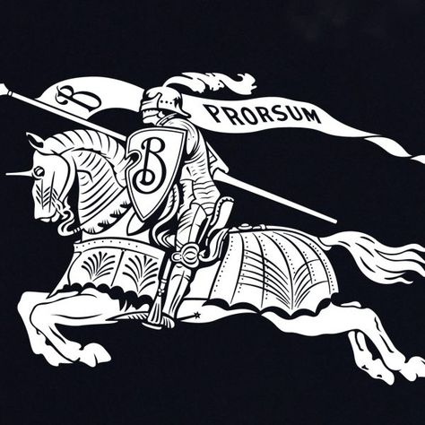 Burberry has unveiled a logo that uses an equestrian knight motif that was created for the brand over 100 years ago along with a serif typeface. Vincenzo De Cotiis, Peter Saville, Knight Logo, Burberry Shop, Horse Logo, Good Readers, British Heritage, Animal Companions, Annual Report