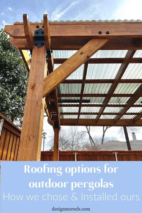 Pergola Plans Roofs, Diy Patio Ideas, Diy Patio Cover, Pergola Outdoor, Rustic Pergola, Diy Gazebo, Gazebo Roof, Covered Patio Design, Gazebo Plans