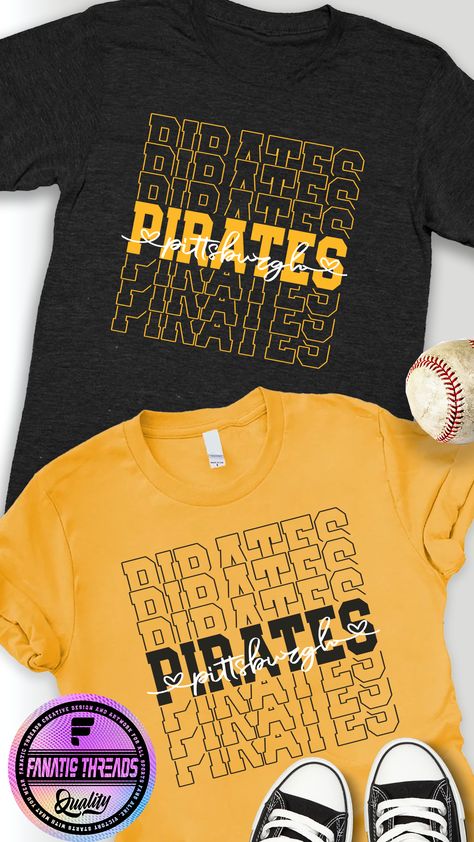 Pittsburgh Pirates T-shirt. Baseball Shirts for Women Pirates Baseball Shirt, Pittsburgh Pirates Outfit Women, Pirate Outfit Women, Pirates Shirt, Pittsburgh Pirates Baseball, Pirates Baseball, Perfect Cute, Game Day Outfit, Pirate Shirts