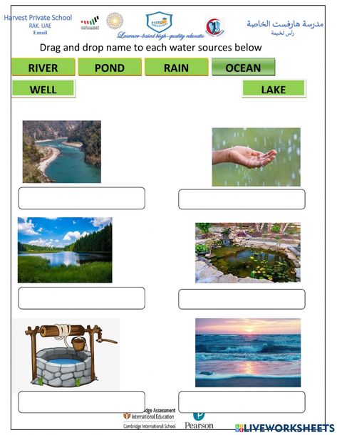 Sources Of Water Worksheet, Source Of Water Project For Kids, Sources Of Water For Kids Worksheet, Sources Of Water For Kids, Sources Of Water Images, Uses Of Water Chart For Kids, Uses Of Water Worksheet For Kindergarten, Uses Of Water Worksheet For Kids, Sources Of Water For Kids Chart