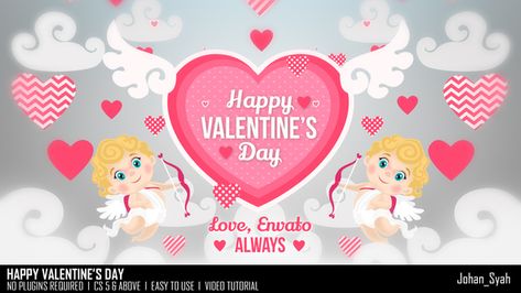 Angel Animation, Valintines Day, Motion Graphics Cinema 4d, Wedding Titles, Happy February, Intro Video, Valentines Day Greetings, Phone Wallpaper Design, Get Happy