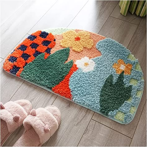 Tufting Punch Needle, Handmade Tufted Rug, Tuft Rug Ideas, Tufted Rug Diy, Tufting Rugs Ideas, Tufted Rug Ideas, Rug Tufting Ideas, Punchneedle Ideas, Cat Rug