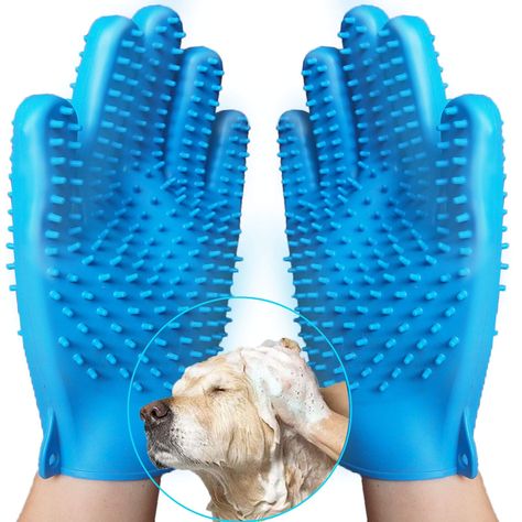 Silicone Pet Grooming Glove Brush for Dog Shedding Bathing, 2020 Upgraded Cat Hair Remover, Dog Shampoo Bath Brush , Desheddi Dog Skin Care, Puppy Room, Cat Hair Removal, Dog Mommy, Puppy Accessories, Dog Essentials, Dog List, Dog Brushing, Pet Shampoo