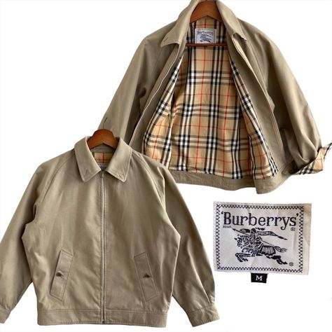 Burberry Jacket Outfit, Burberry Jacket Mens, Harrington Jacket Outfit, Burberry Men Outfit, Harrington Jacket Men, Vintage Jacket Men, Burberry Mens, Farmhouse Vibes, Burberry Outfit