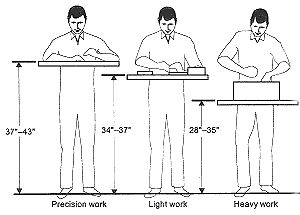 High Work Table, Workbench Height, Bench Height, Workbench Table, Detail Arsitektur, Work Benches, Woodworking Store, Heavy Work, Workshop Organization