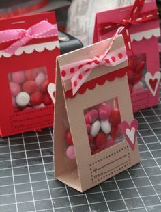 Verpackung Diy Treat Bag, Romantic Valentines Day Ideas, Valentines Bricolage, Romantic Ideas, Diy Treats, Cadeau Diy, Valentine Ideas, 15 Diy, Valentines Gifts For Boyfriend