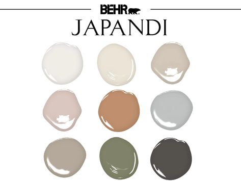 Japandi Style Home Paint Palette Behr Complementary Whole - Etsy Scandinavian Paint Colors, Alabaster Paint, Home Paint Palette, Japandi Color Palette, Tan Color Palette, Sherwin Williams Alabaster, Dove Painting, Alabaster Color, Paint Pallet