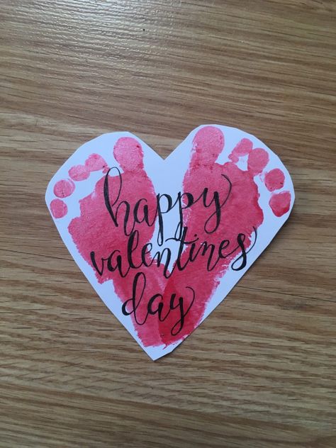 Monthly Footprint Art: DIY Valentine's Day Cards » The Life of Lori Bridgerton Quotes, Bridgerton Costumes, Baby Footprint Crafts, Preschool Valentine Crafts, Toddler Valentine Crafts, Baby Footprint Art, February Crafts, Baby Art Projects, Footprint Crafts