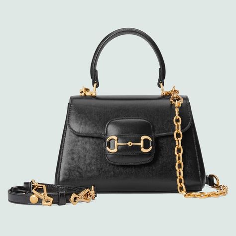 Shop the Gucci Horsebit 1955 mini bag in black at GUCCI.COM. Enjoy Free Shipping and Complimentary Gift Wrapping. Italy Print, Gucci Horsebit, Style Savvy, Original Bags, Coach Bag, Beauty Items, Chain Strap, Gucci Bag, Mini Bag