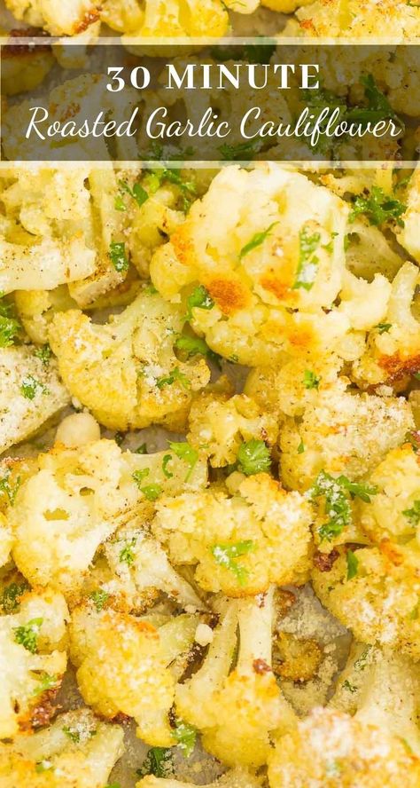 Cauliflower Side Dish, Garlic Cauliflower, Roasted Cauliflower Recipes, Roasted Garlic Cauliflower, Cook Rice, Superfood Recipes, Easy Side Dish, Healthy Side, Super Food