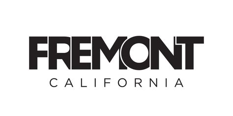 fremont, california, diseño de eslogan tipográfico de estados unidos. logotipo de América con letras gráficas de la ciudad para impresión y web. Fremont California, California, ? Logo