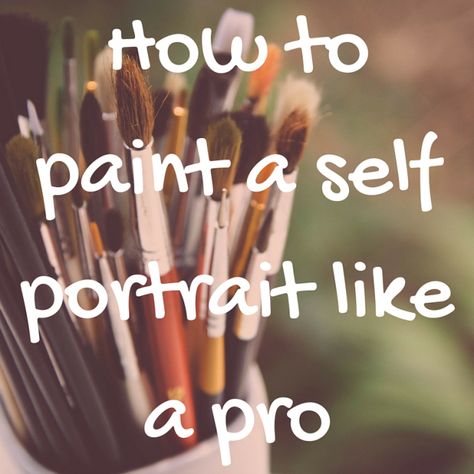 How to paint a self portrait like a pro Acrylic Portraits Abstract, Watercolour Self Portrait, How To Do A Self Portrait, Abstract Portrait Painting Tutorial, Self Portrait Ideas Painting, Self Portrait Painting Ideas, Abstract Self Portrait Ideas, Artistic Portrait Inspiration, Portrait Painting Ideas