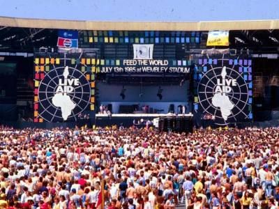 Live Aid Wembley Stadium Live Aid, Totally 80s, Sierra Boggess, Theatre Problems, Bb King, American Bandstand, Summer Music Festivals, Elvis Costello, Wembley Stadium