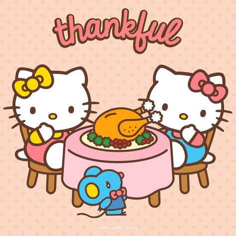 Thanksgiving Drawings, Happy Thanksgiving Pictures, Thanksgiving Cartoon, Happy Thanksgiving Images, Hello Kitty Bedroom, Images Hello Kitty, Thanksgiving Pictures, Walpaper Hello Kitty, Wallpaper Wa