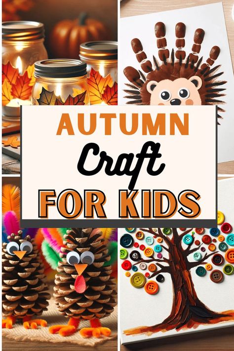 24 Gorgeous Autumn Crafts For Kids & Easy DIY Decor Ideas. The Fall craft is super fun and easy to do .Try these Fall Crafts for Kids. There is lots of autumn ideas like, leaves, fall trees, and more. Autumn Crafts For Toddlers, Fall Craft Ideas For Kids, Preschool Autumn, Fall Crafts For Toddlers, Fall Craft Ideas, Autumn Leaves Craft, Easy Toddler Crafts, Kids Fall Crafts, Fun Fall Crafts