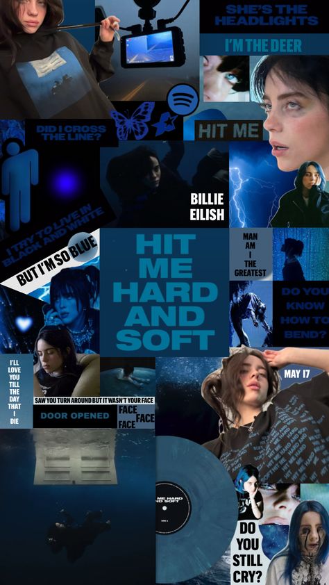 BE3 - HIT ME HARD AND SOFT #billie #billieeilish #eilish #BE3 #blue #true blue #hitme #hitmehardandsoft #hardandsoft Billie Eilish Outfits, Pretty Wallpapers Tumblr, Soft Wallpaper, Funny Phone Wallpaper, Fire Fits, Dessin Adorable, Music Aesthetic, Secret Love, Music Wallpaper