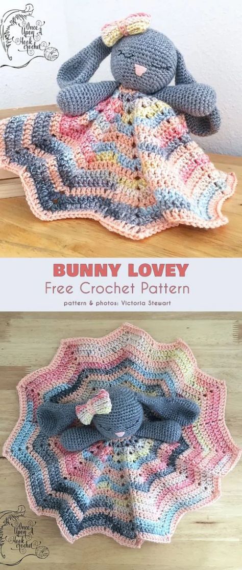 Bunny Lovey Free Crochet Pattern | Your Crochet Bunny Crochet Free Pattern, Bunny Free Crochet Pattern, Lovey Pattern, Crochet Lovey, Crochet For Beginners Blanket, Amigurumi Bunny, Bunny Crochet, Crochet Gratis, Haken Baby