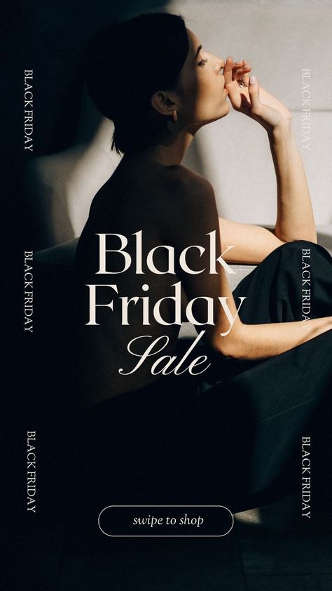 Friday Instagram Story, Black Friday Sale Design, Black Friday Fashion, Brand Instagram, Black Friday Design, Email Marketing Design Inspiration, Fashion Layout, Social Media Branding, Fashion Advertising