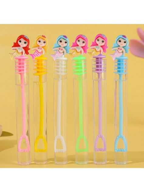 10/20Pcs Transparent Macaron Mermaid Mini Bubble Tube (No Bubble Water)Colourful Wedding Gifts For Guests Birthday Party Decoration Toys Shower Favorite Bubble Soap Bottle(Random Color)I discovered amazing products on SHEIN.com, come check them out! Gifts For Guests Birthday, Bridal Shower Gift Bags, Bubble Tube, Mermaid Birthday Party Decorations, Easter Coloring Book, Ocean Gifts, Gifts For Guests, Colourful Wedding, Mermaid Theme Party