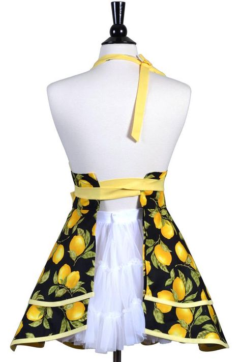 Chic Apron, Pinup Apron, Flirty Aprons, Retro Kitchens, Wrap Dress Pattern, Apron Sewing Pattern, Floral Apron, Retro Apron, Cute Aprons