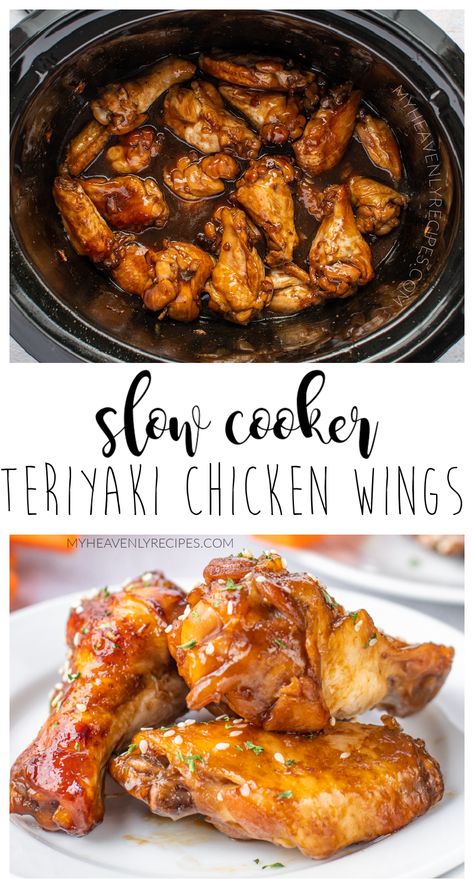 How To Cook Chicken Wings In Crockpot, Garlic Teriyaki Chicken Wings, Healthy Crockpot Chicken Wings, Dessert In The Crockpot, Slow Cooker Teriyaki Chicken Wings, Chicken Wingettes Crockpot, Crockpot Recipes Wings, Crockpot Party Wings, Crockpot Teriyaki Chicken Wings