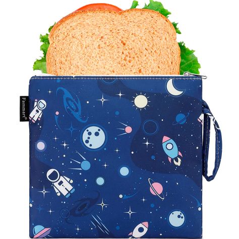 PRICES MAY VARY. ✿【Reusable & Eco-Friendly】These snack pouches can be washed and reused over and over again. Up to 500 + disposable bags will be saved while one reusable food pouch using, save our planet and save your money. ✿【Durable & Food Safe】These food storage bags are Double-Layer-Design, outer layer is durable fabric,which is waterproof and stain-resistant, and inner Layer is made of food-grade PEVA, non-toxic, PVC Free, BPA Free, Lead-Free, Phthalate-Free. Safe for you and your family! ✿ Reusable Food Pouches, Reusable Sandwich Bags, Sandwich Bag, Food Pouch, Food Storage Bags, Sandwich Bags, Snack Bags, Layer Design, Storage Bags