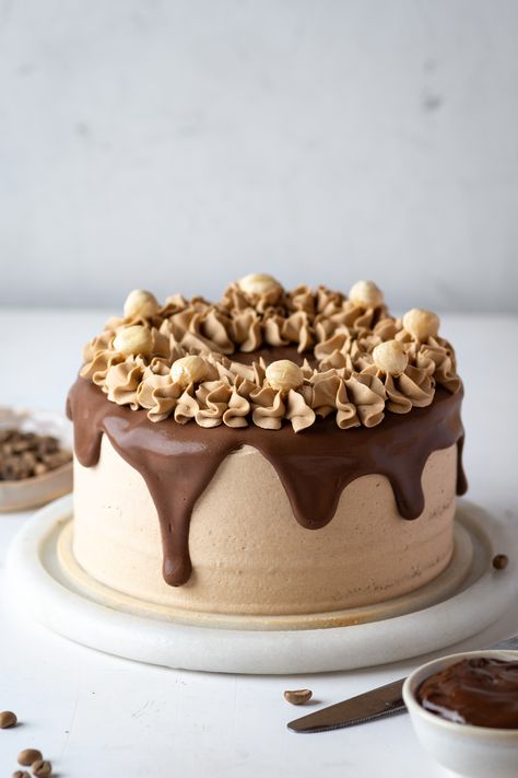 Coffee Cake Decoration, Orange Layer Cake, Chocolate Layer Cake Recipe, Coffee Icing, Mocha Cake, Coffee Buttercream, Instagram Coffee, Delicious Cakes, Delicious Cake Recipes