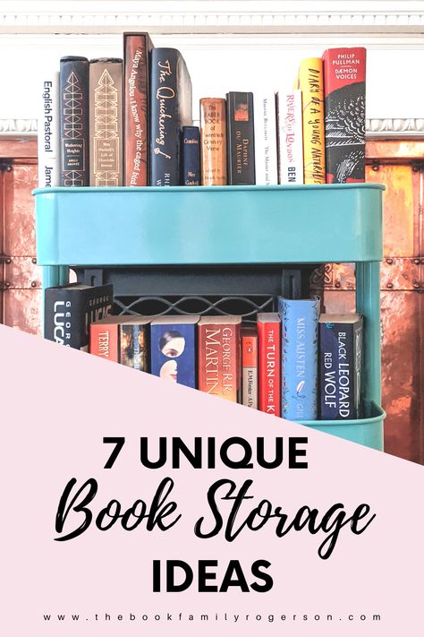 Unique Book Storage, Small Space Book Storage, Bedroom Book Storage, Freestanding Bookshelves, Diy Books Organizer, Ways To Display Books, Teen Bookshelf, Small Home Library Ideas, Book Storage Ideas